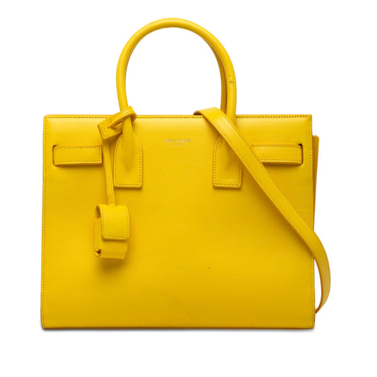 Saint Laurent Baby Leather Sac De Jour Satchel