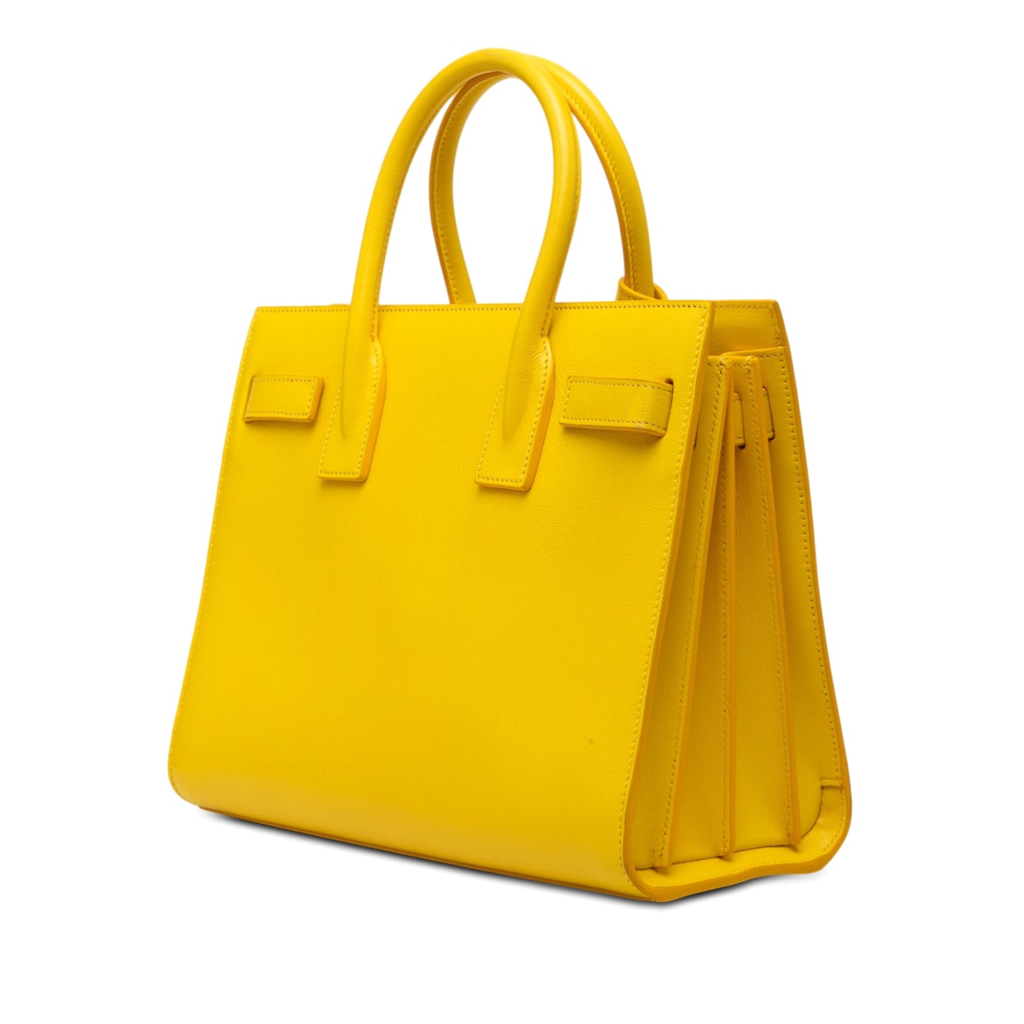 Saint Laurent Baby Leather Sac De Jour Satchel