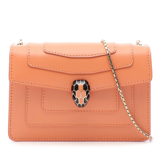Bvlgari Leather Serpenti Forever Chain Flap