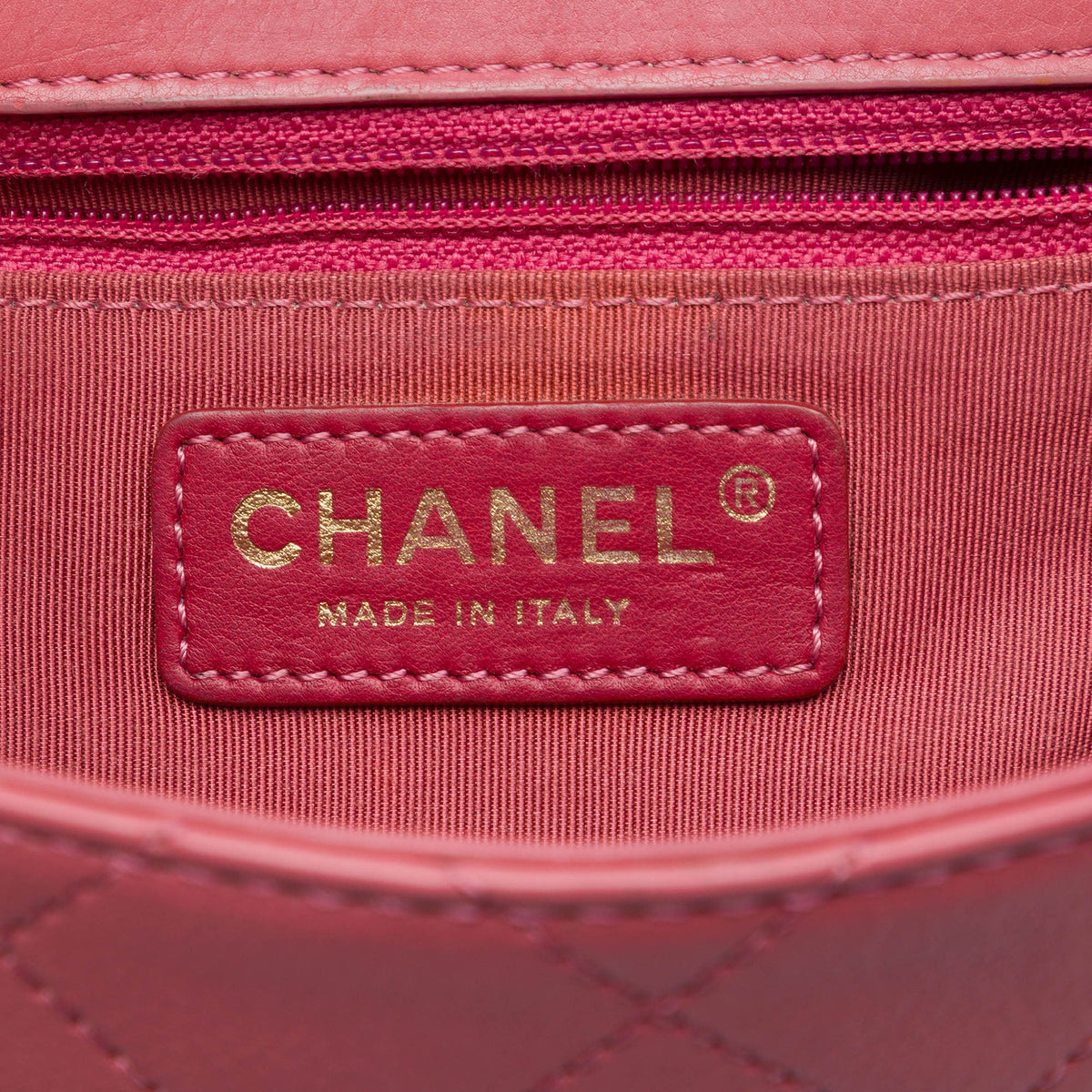 Chanel Small Stitched Calfskin Covered CC Flap