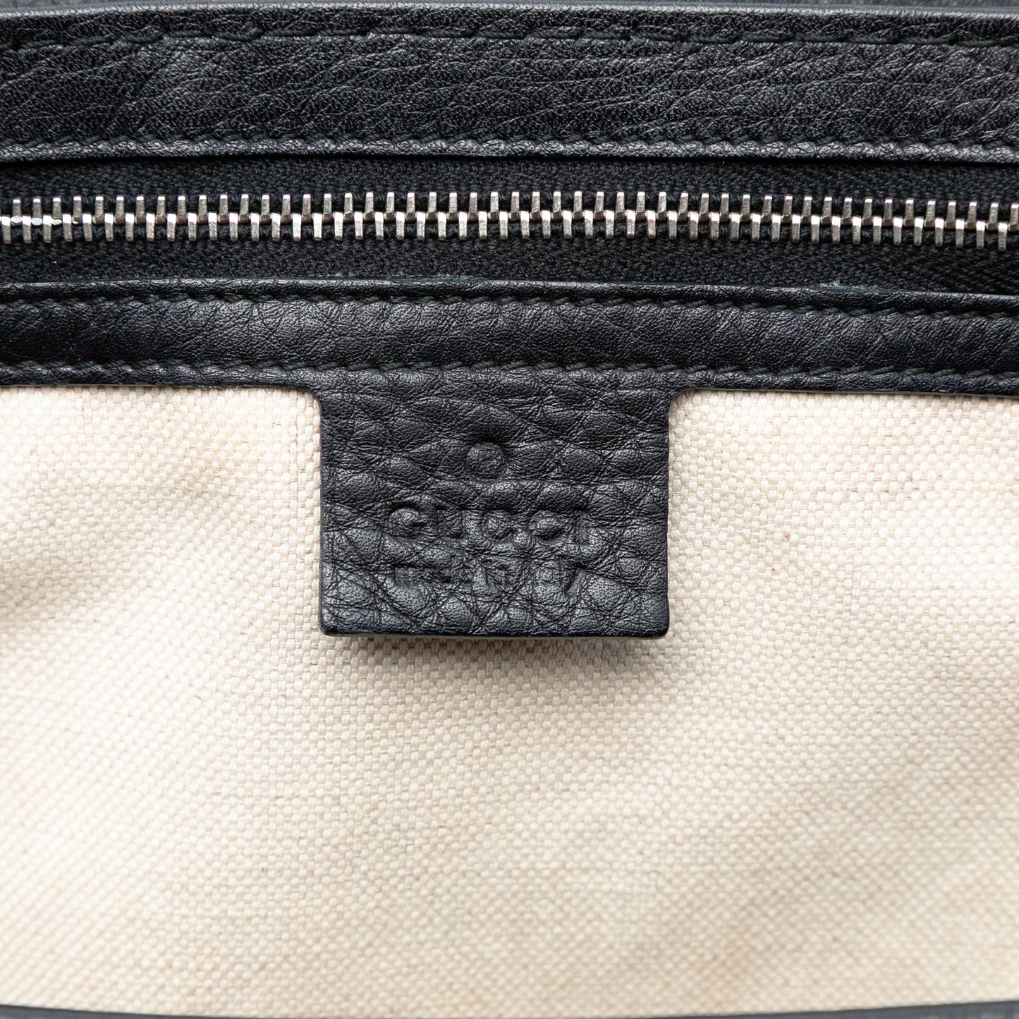 Gucci Leather Techno Horsebit Top Handle Bag