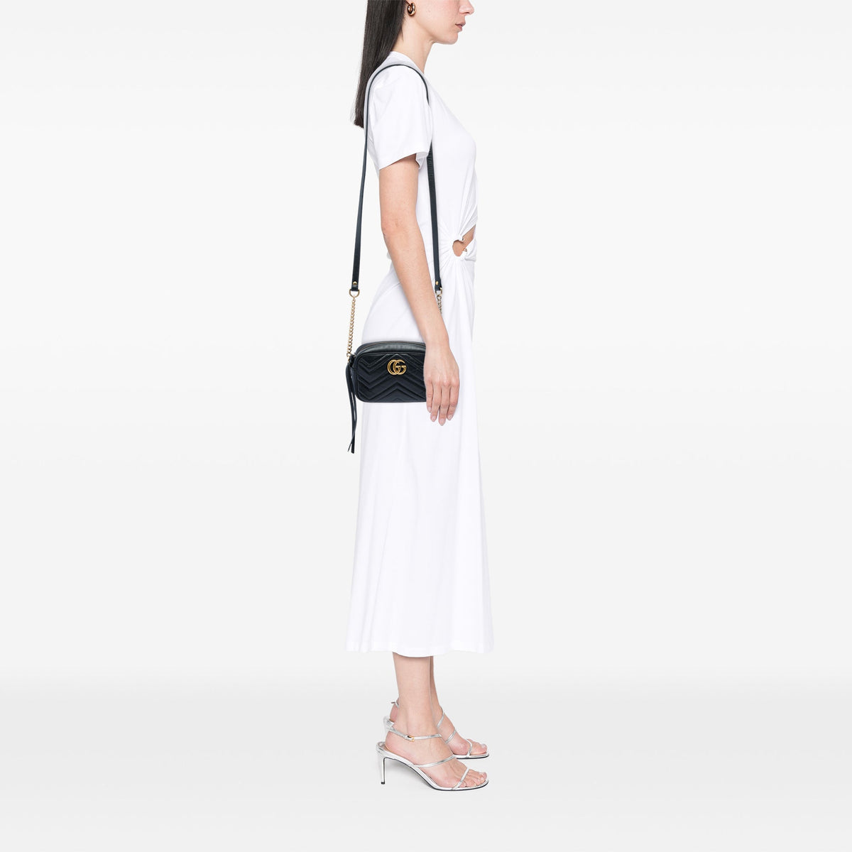 Gucci Mini GG Marmont Matelasse Calfskin Crossbody