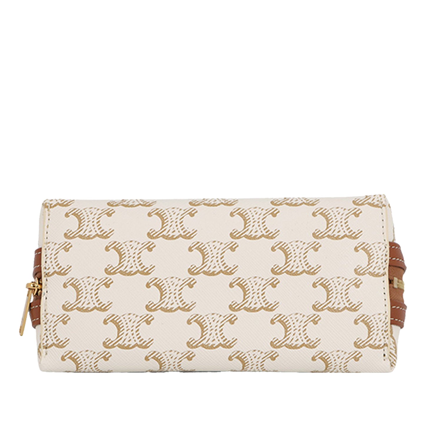 Celine Triomphe Coated Canvas Clutch On Chain