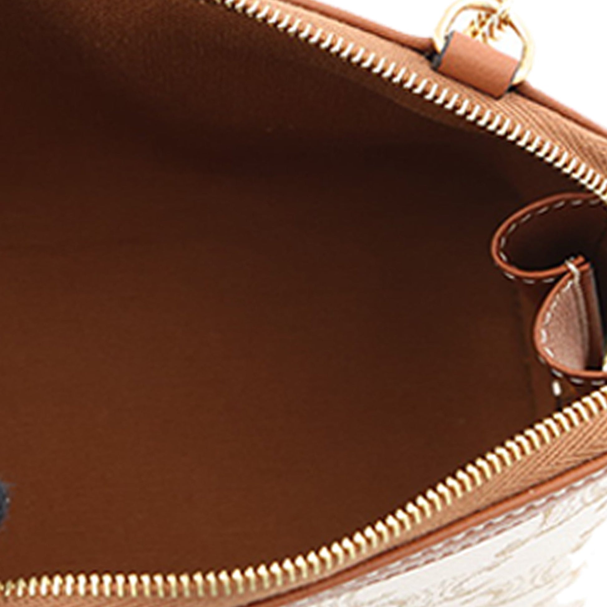 Celine Triomphe Coated Canvas Clutch On Chain