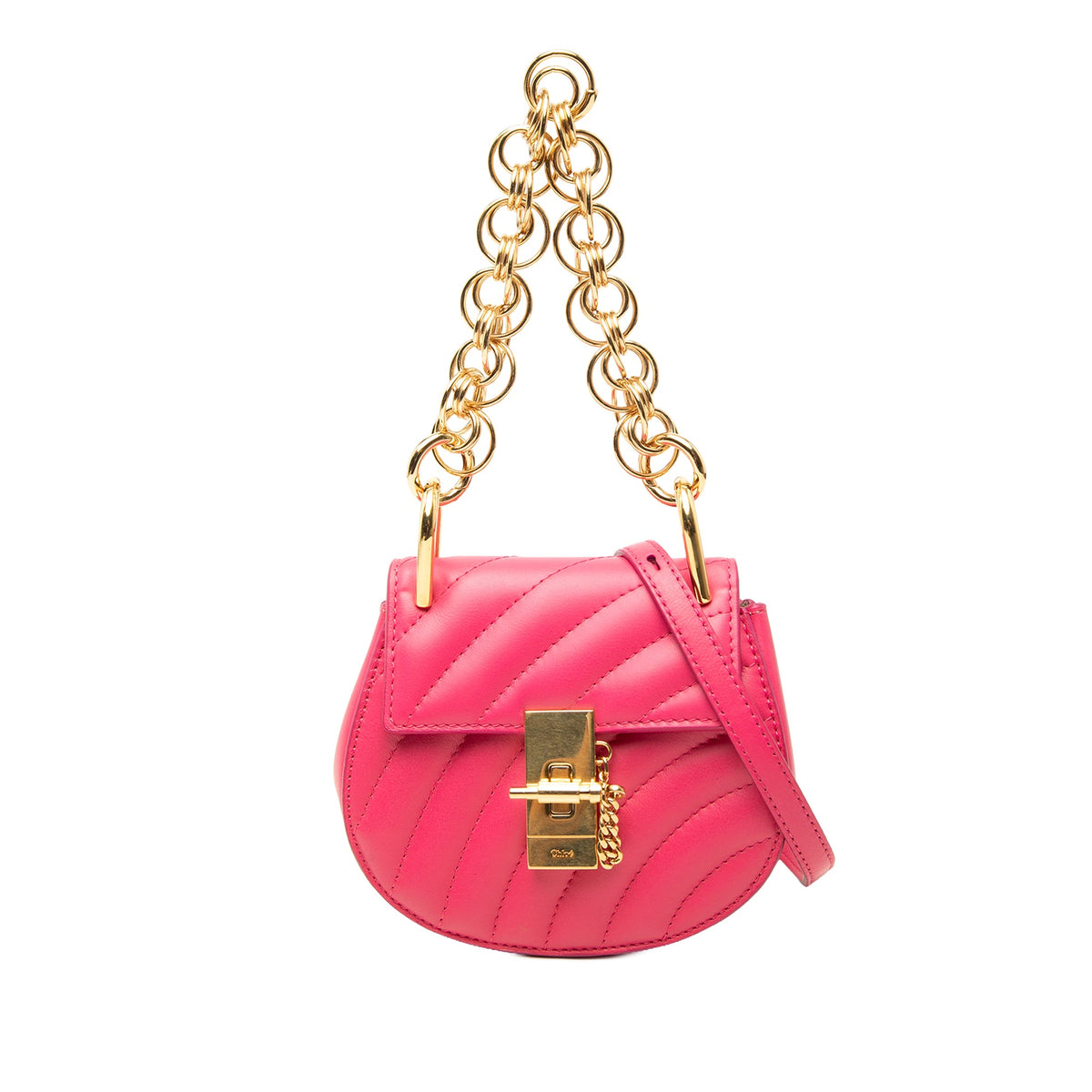 Chloé Nano Quilted Leather Drew Bijou Satchel