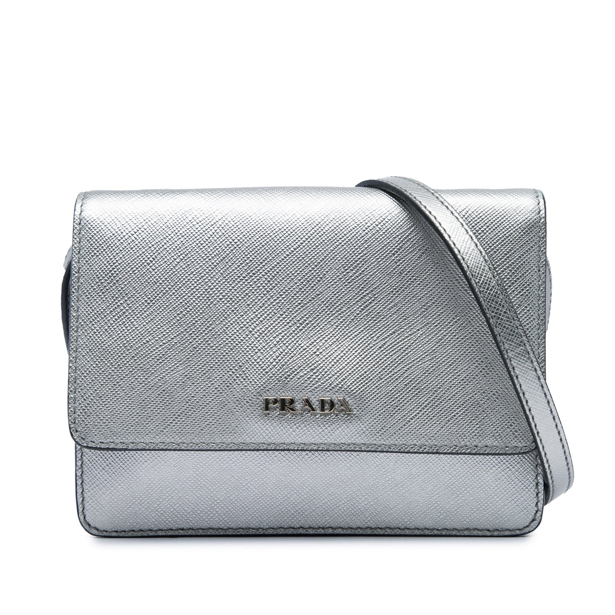 Prada Saffiano Wallet on Strap