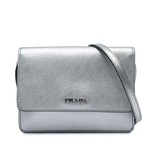 Prada Saffiano Wallet on Strap