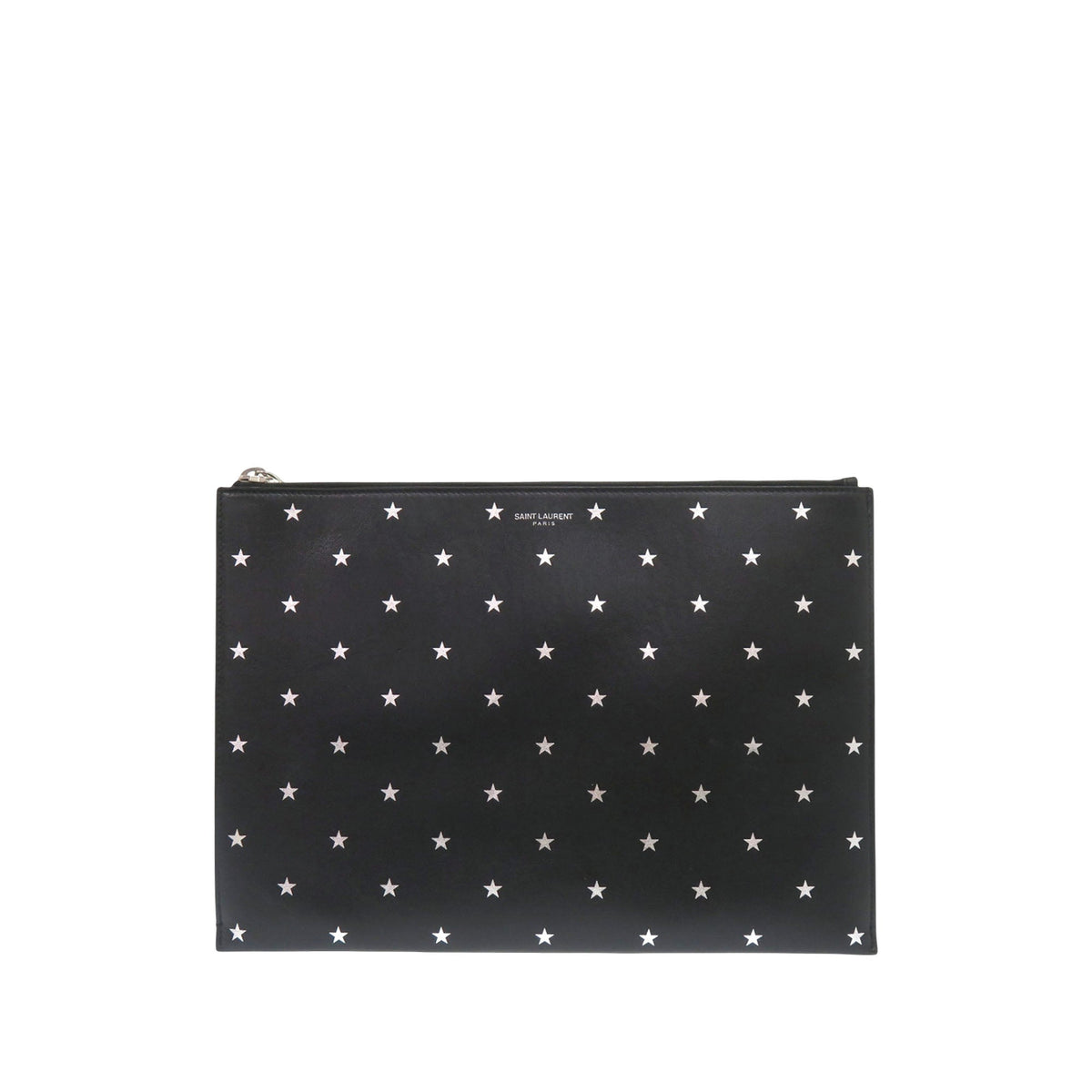 Saint Laurent Leather Star Clutch