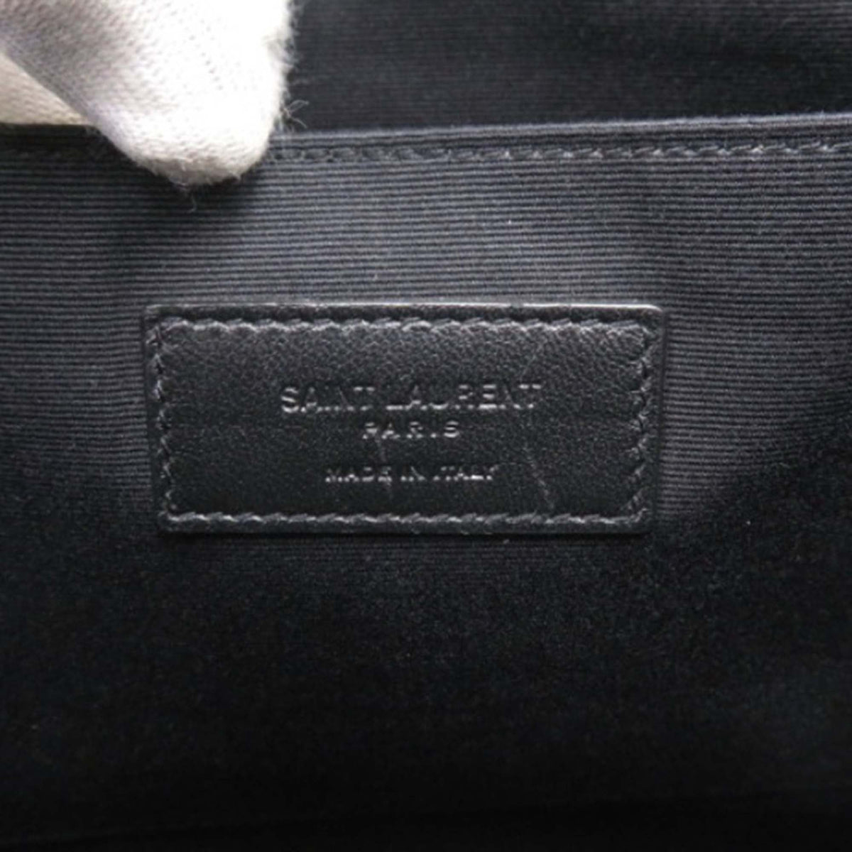 Saint Laurent Leather Star Clutch