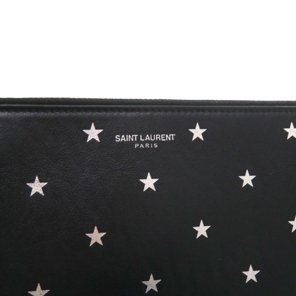 Saint Laurent Leather Star Clutch