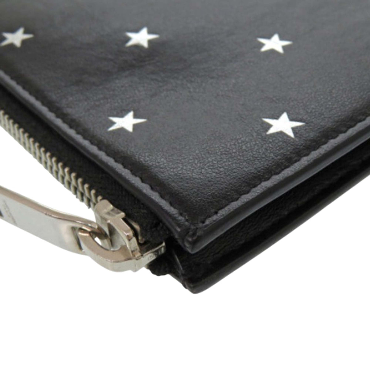 Saint Laurent Leather Star Clutch