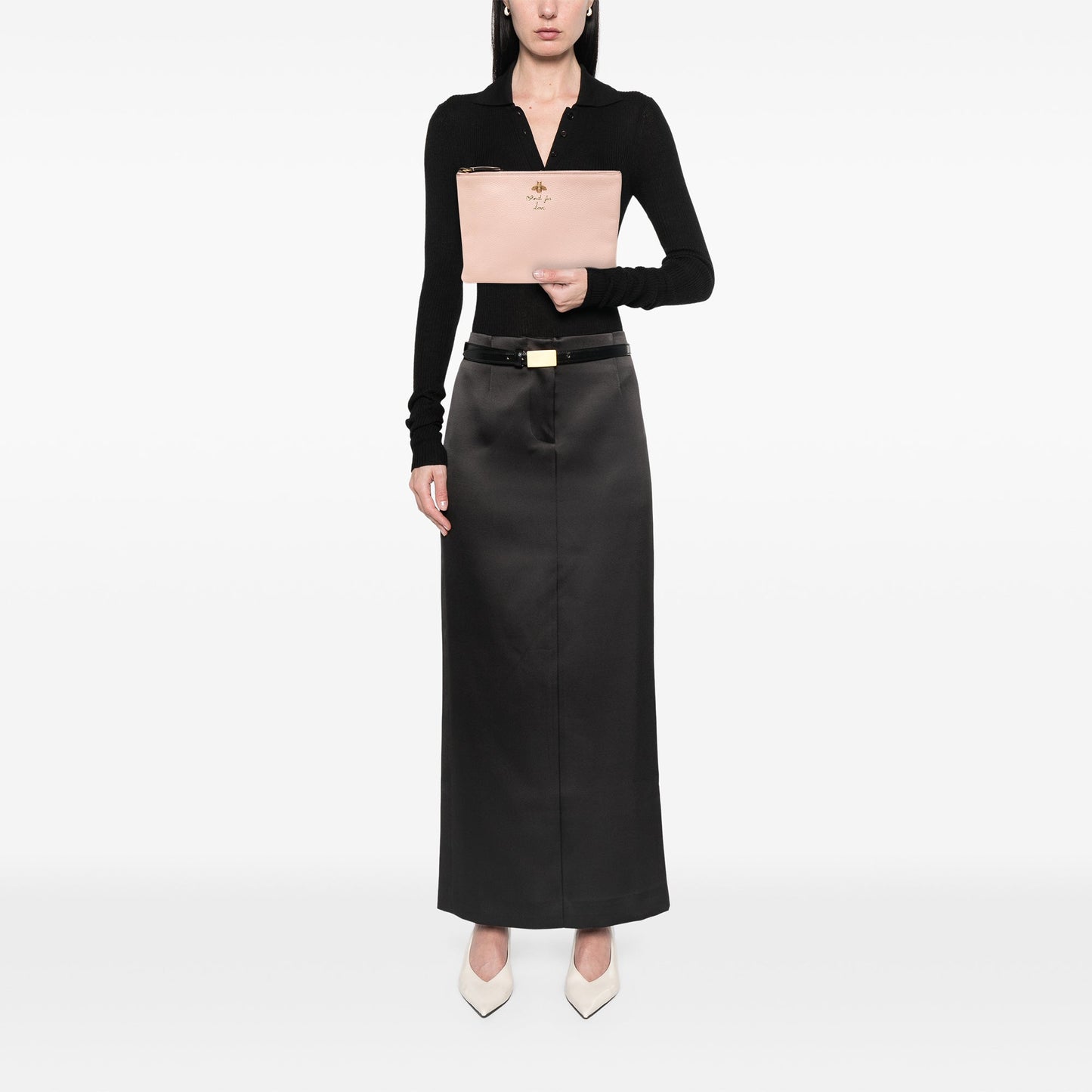 Gucci Leather Blind For Love Clutch