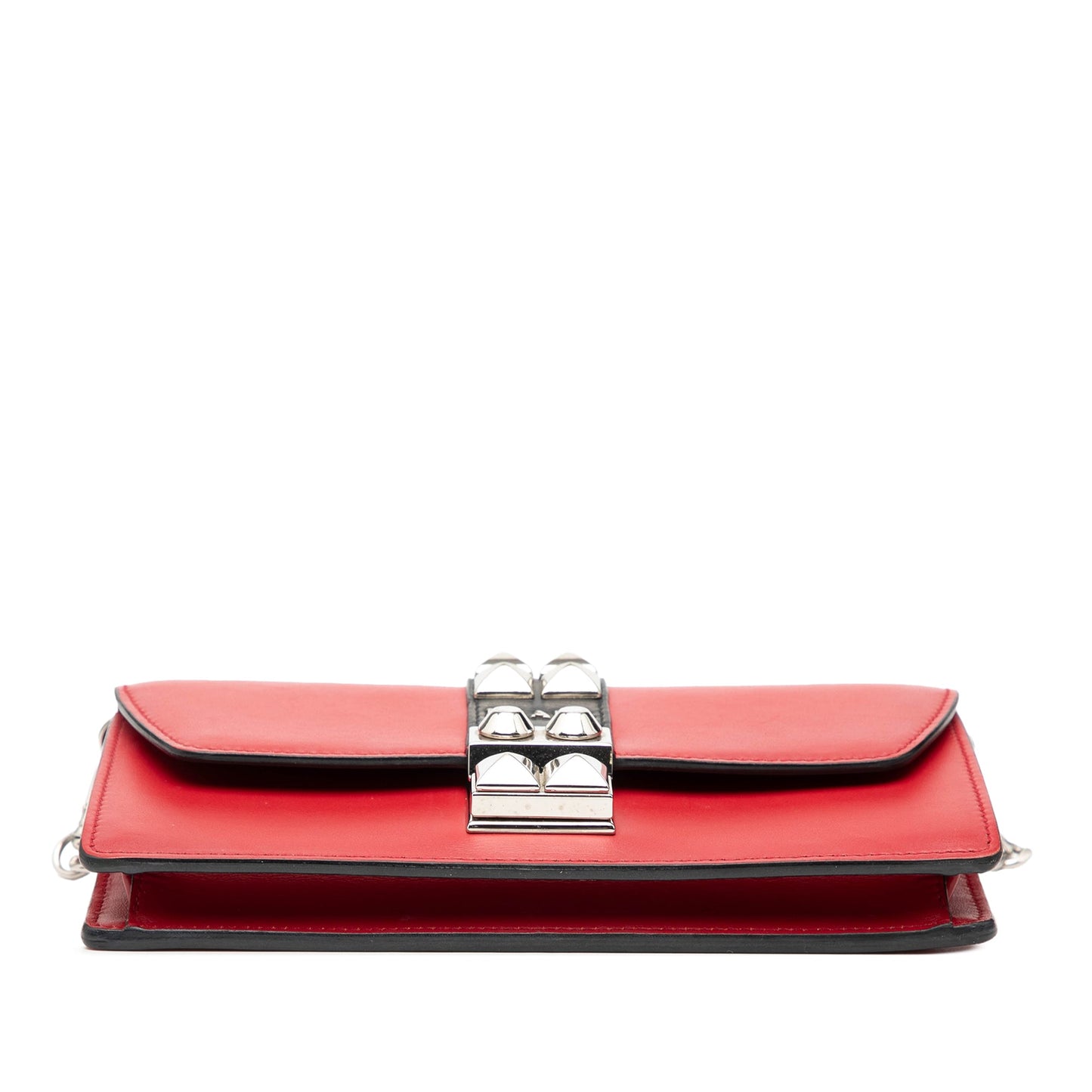 Prada City Calfskin Studded Elektra Clutch with Chain
