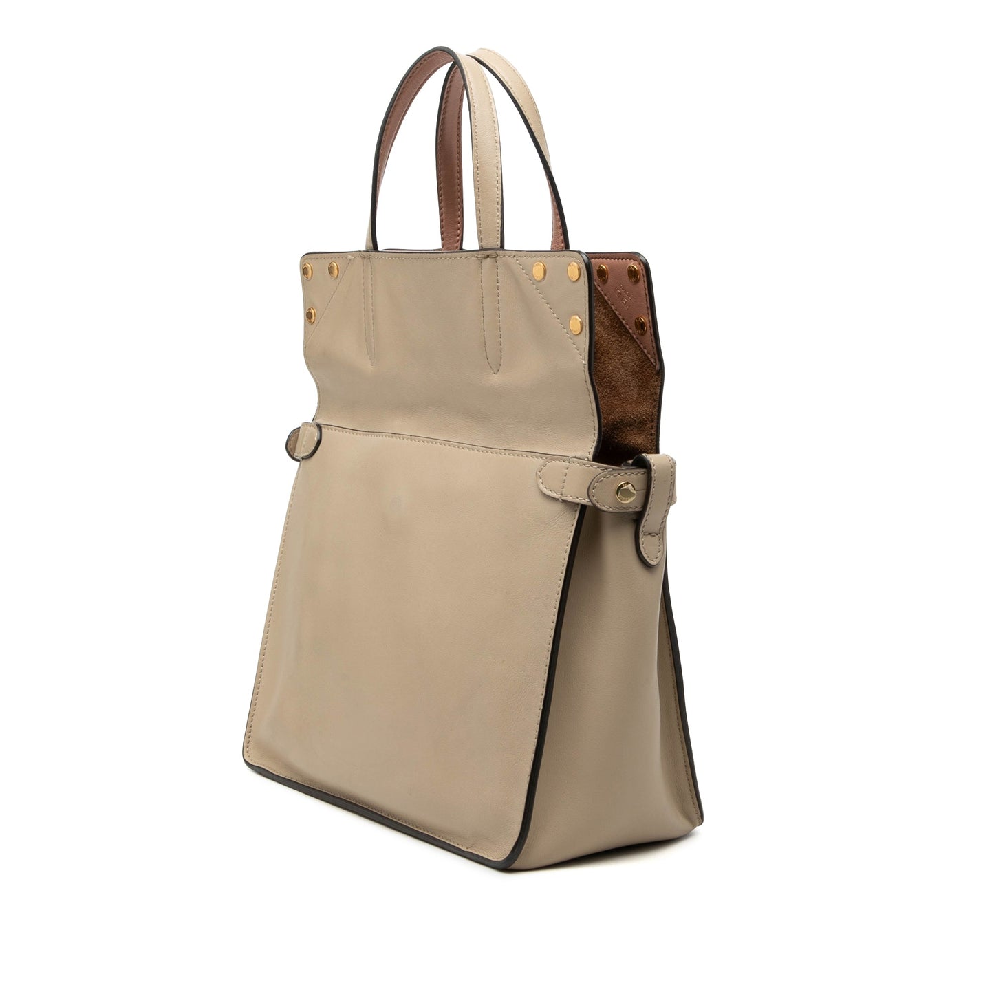 Fendi Vitello Grace and Suede Flip Satchel