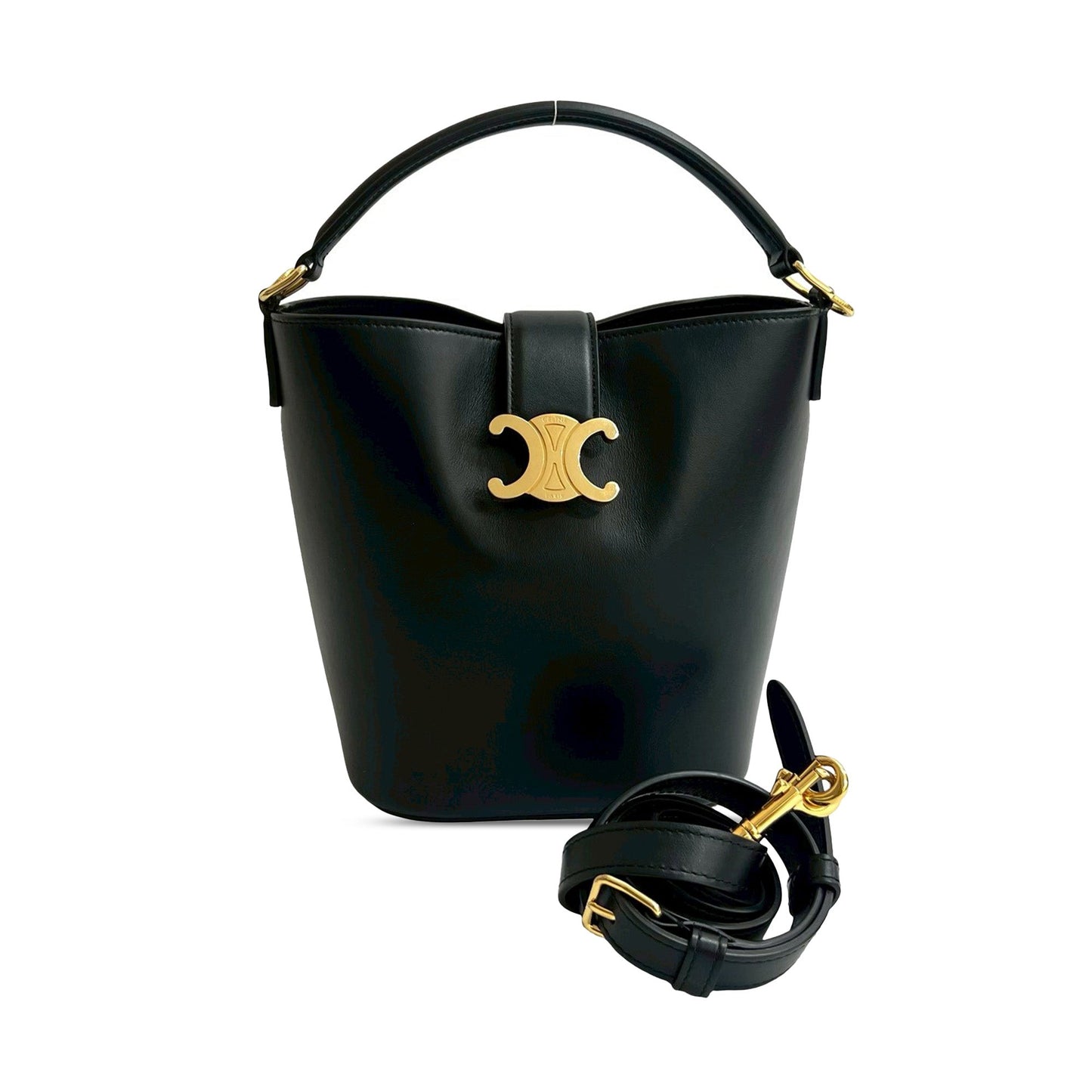 Celine Small Smooth Calfskin Louise Bucket Bag