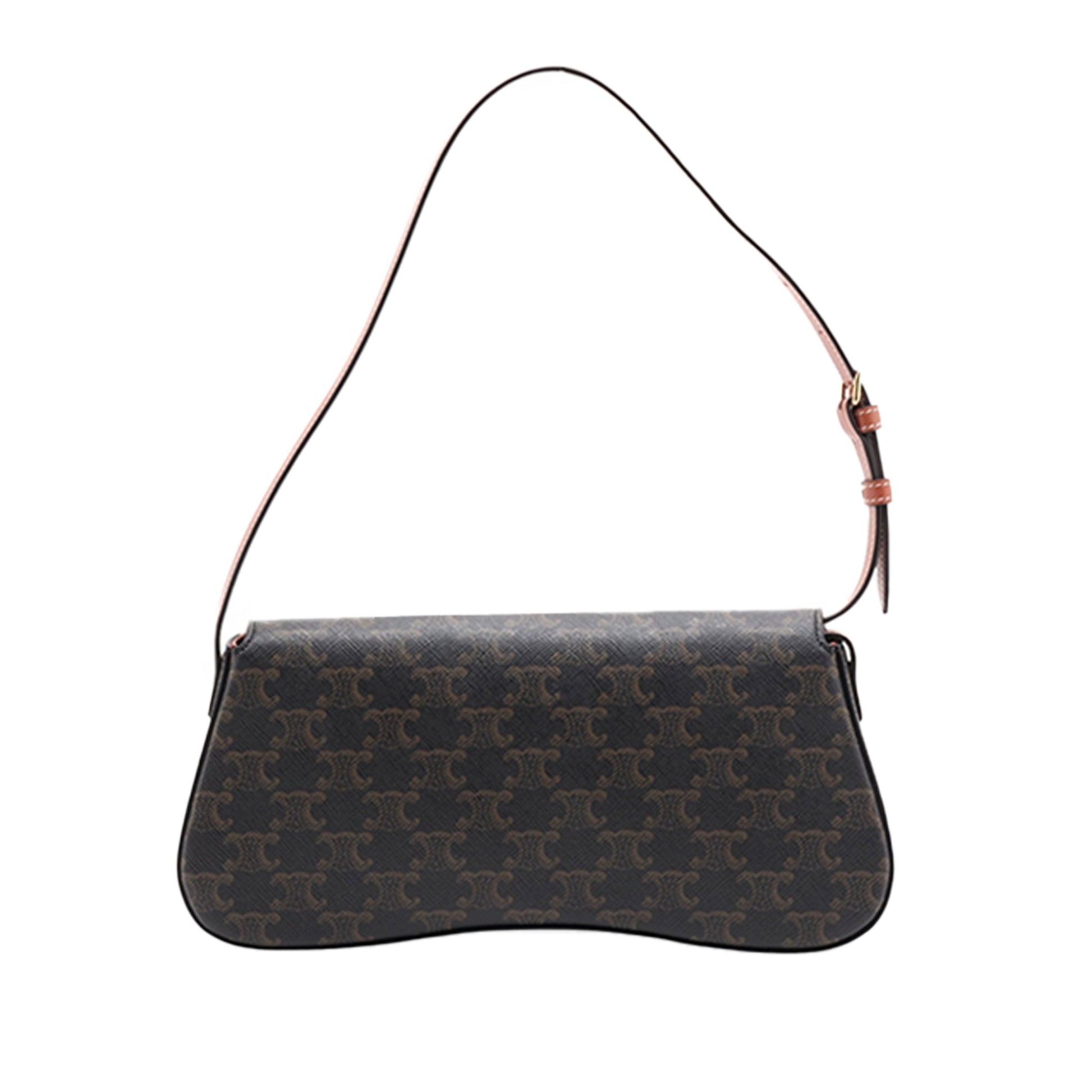 Celine Triomphe Coated Canvas Lola Shoulder Bag