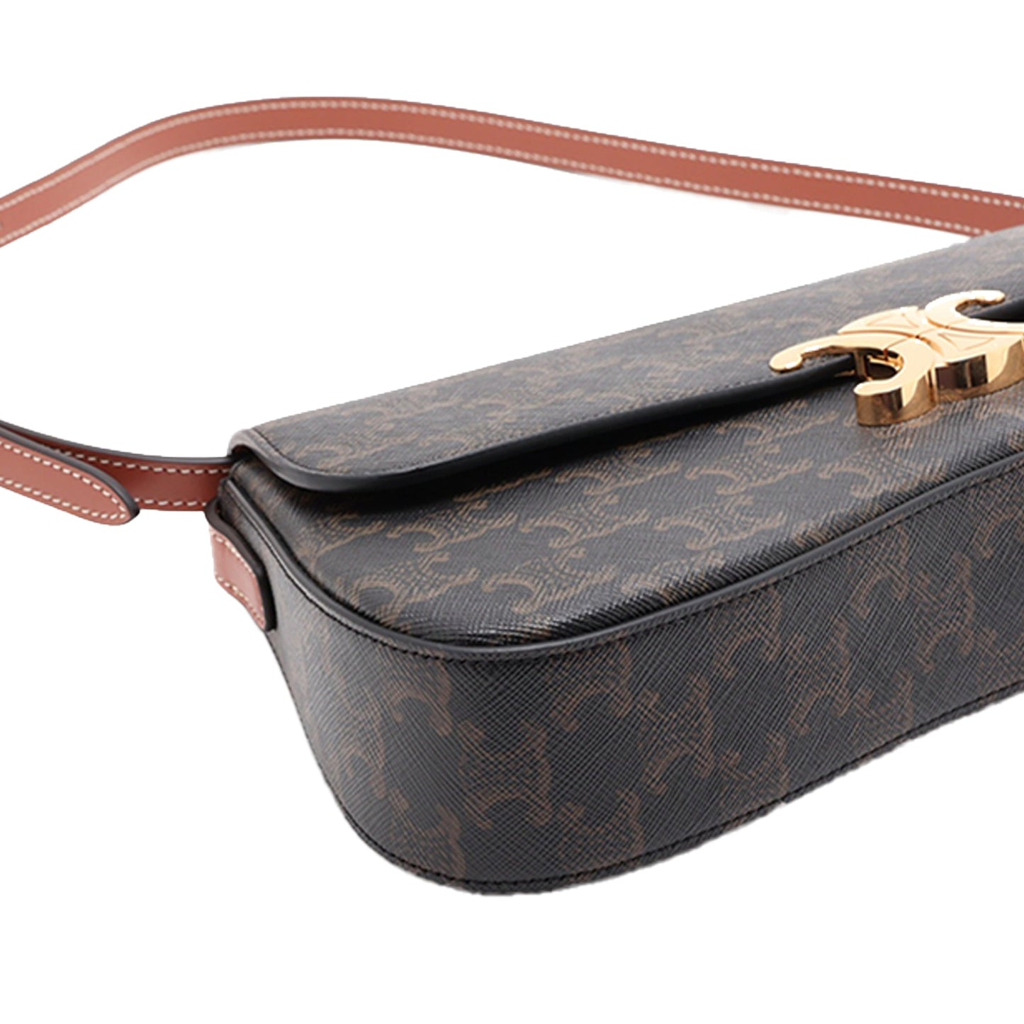 Celine Triomphe Coated Canvas Lola Shoulder Bag
