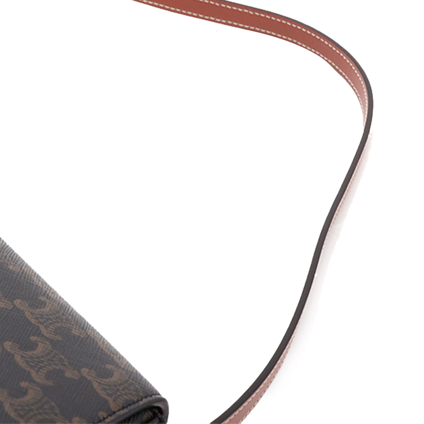 Celine Triomphe Coated Canvas Lola Shoulder Bag
