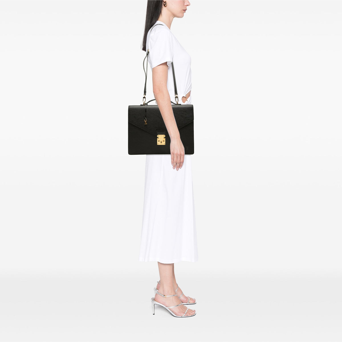Louis Vuitton Epi Serviette Conseiller — Black