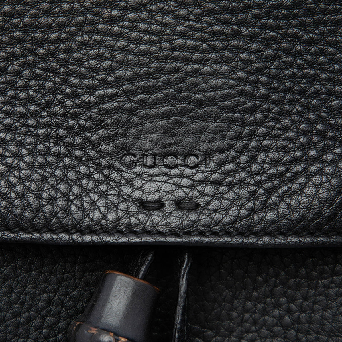 Gucci Medium Leather Bamboo Daily Crossbody