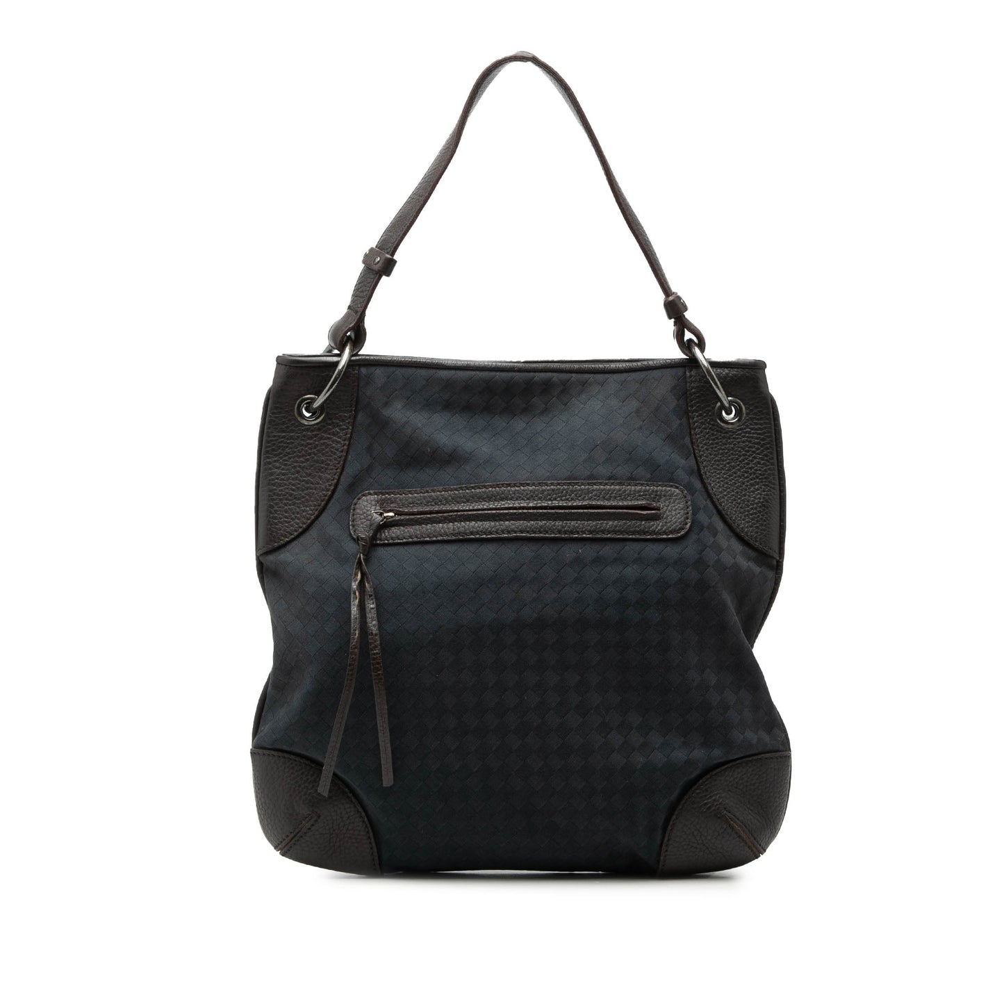 Bottega Veneta Intrecciato Canvas and Leather Hobo