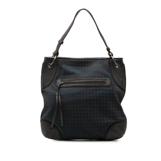 Bottega Veneta Intrecciato Canvas and Leather Hobo