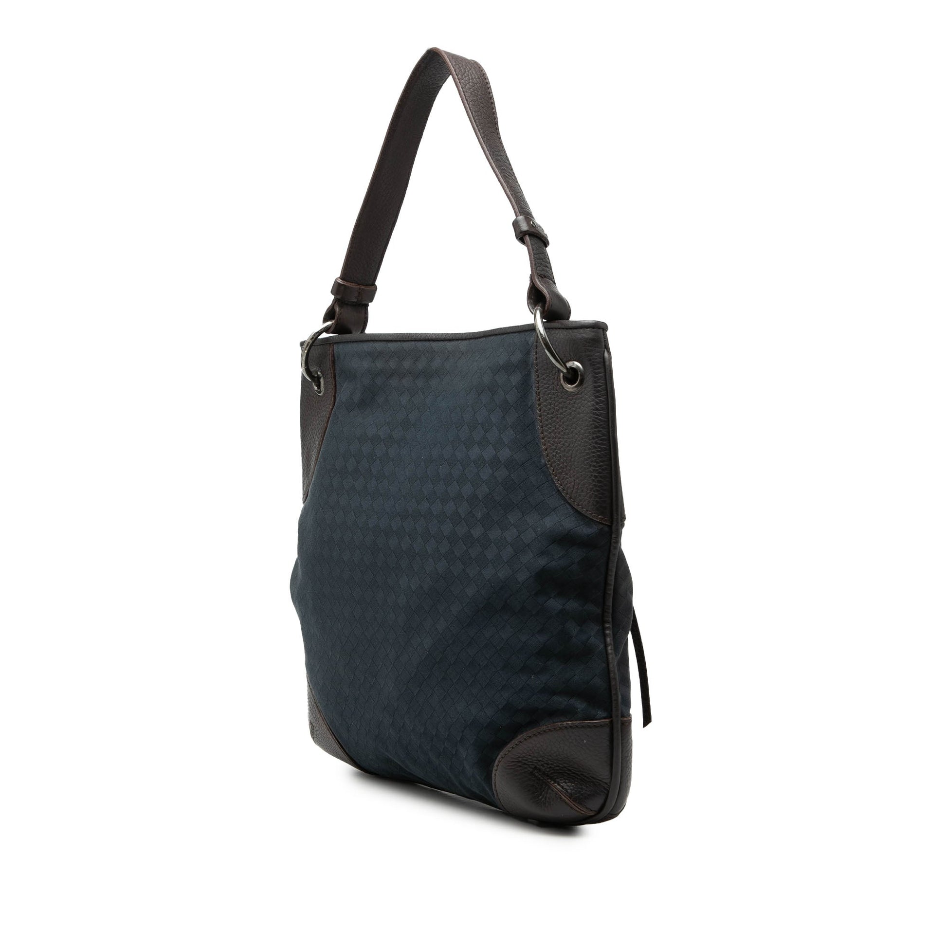 Bottega Veneta Intrecciato Canvas and Leather Hobo