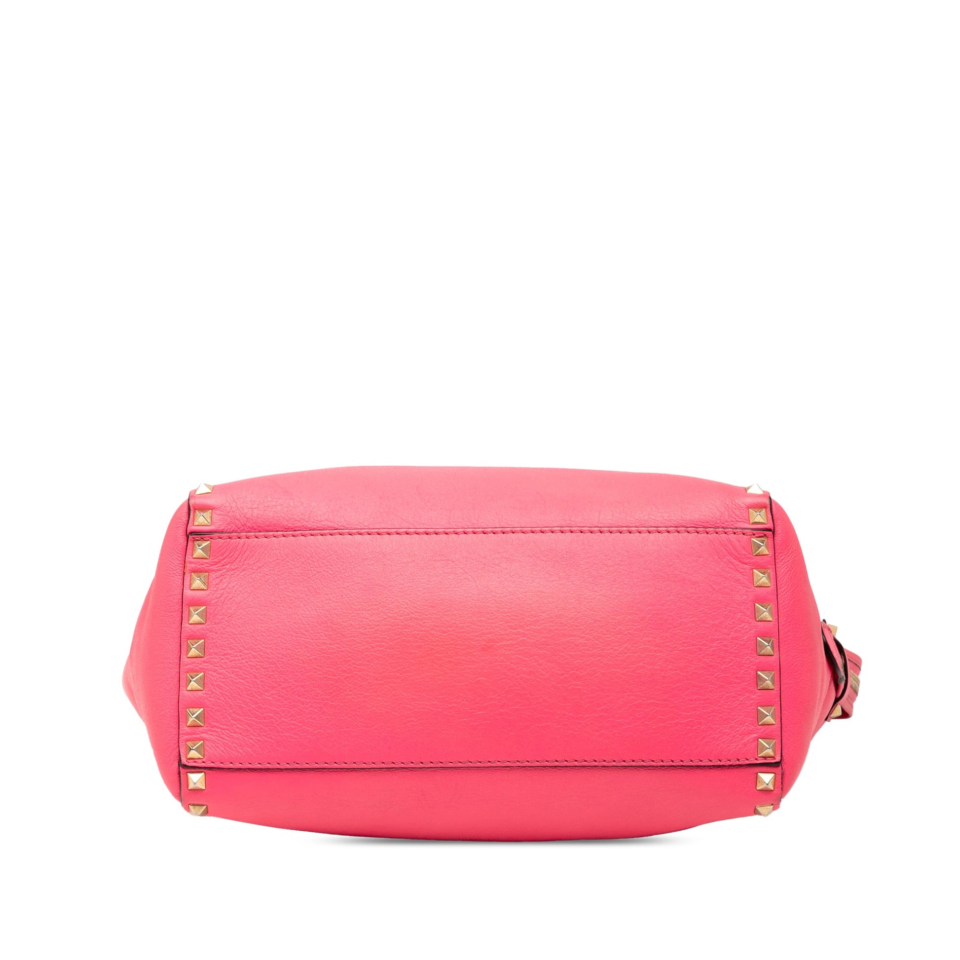 Valentino Medium Leather Rockstud Double Handle Tote