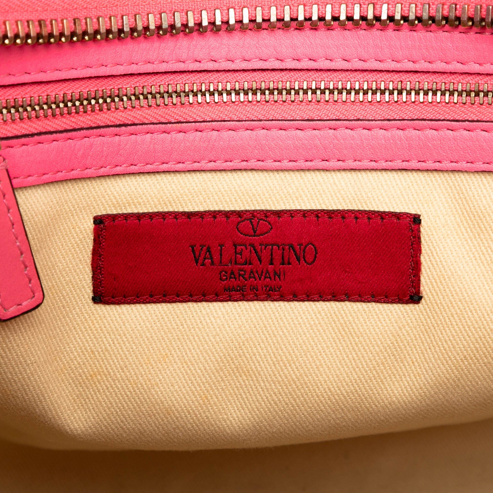Valentino Medium Leather Rockstud Double Handle Tote