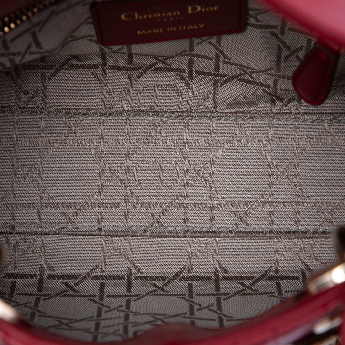 Dior Mini Lambskin Cannage Lady Dior