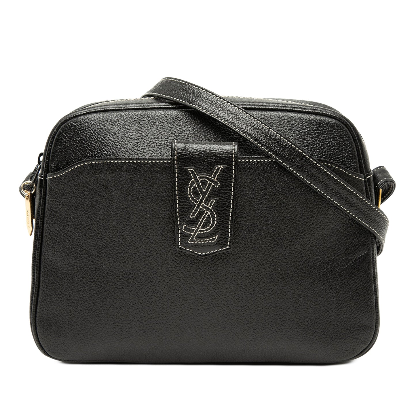 Saint Laurent Leather Monogram Crossbody
