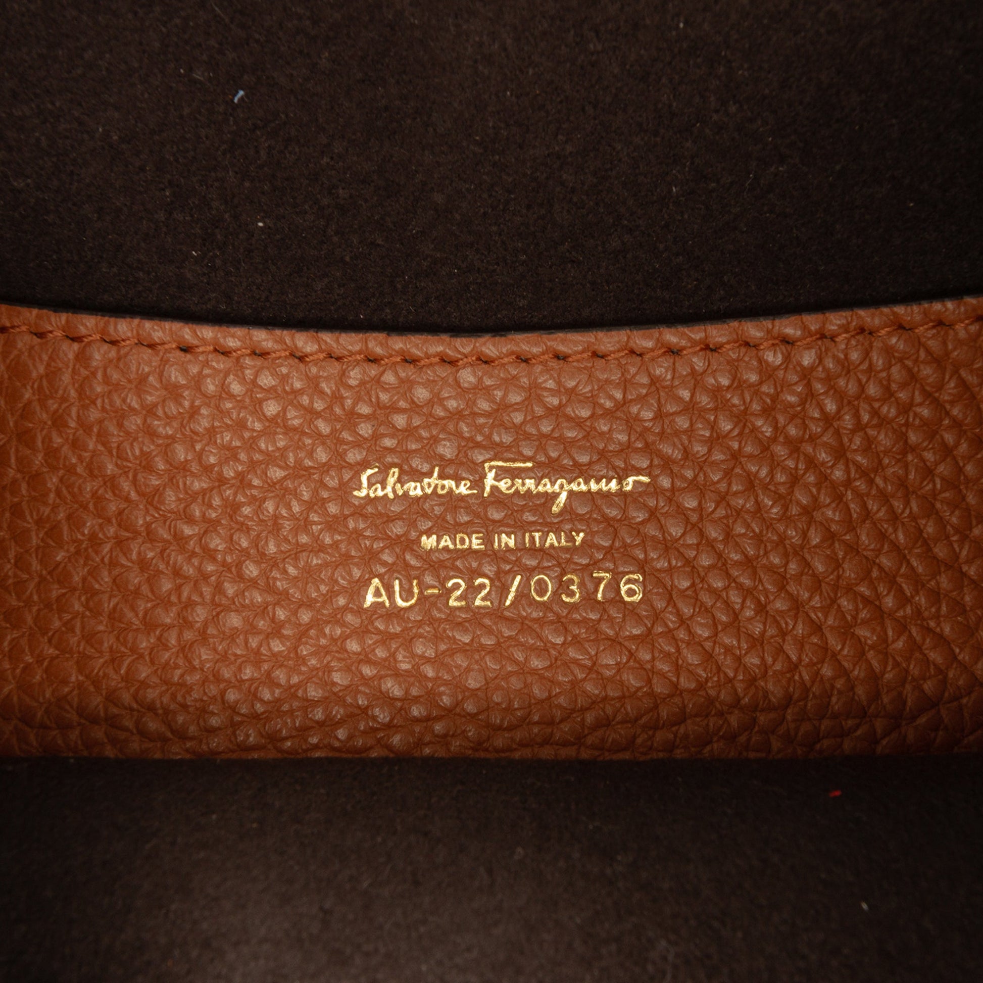 Ferragamo Mini Leather Double Gancini Backpack