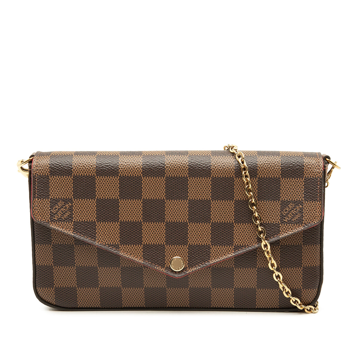 Louis Vuitton Damier Ebene Pochette Felicie — Brown