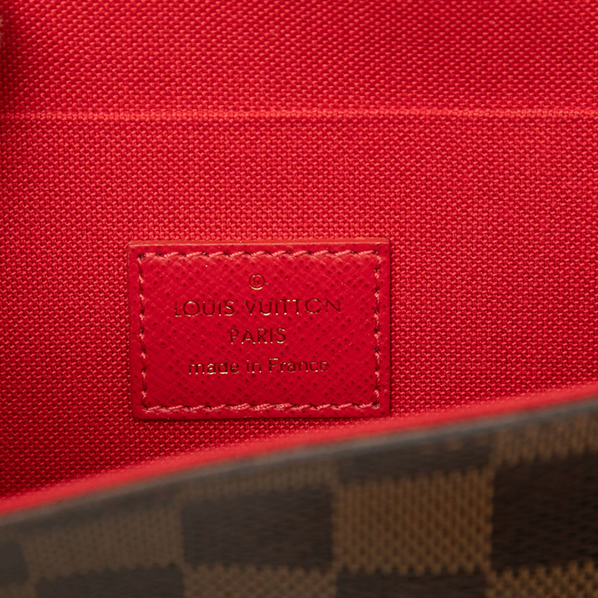 Louis Vuitton Damier Ebene Pochette Felicie — Brown