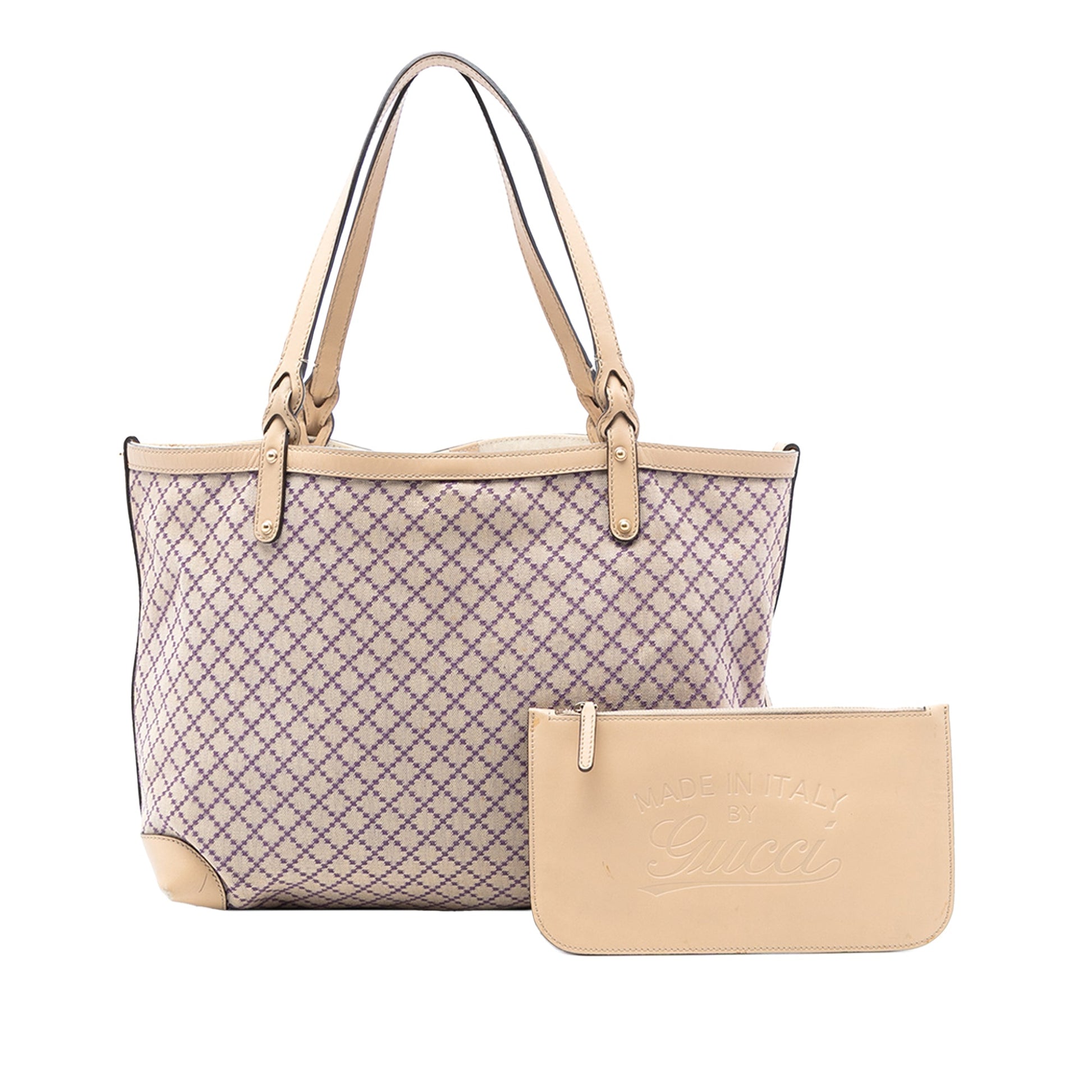 Gucci Medium Diamante Canvas Craft Tote