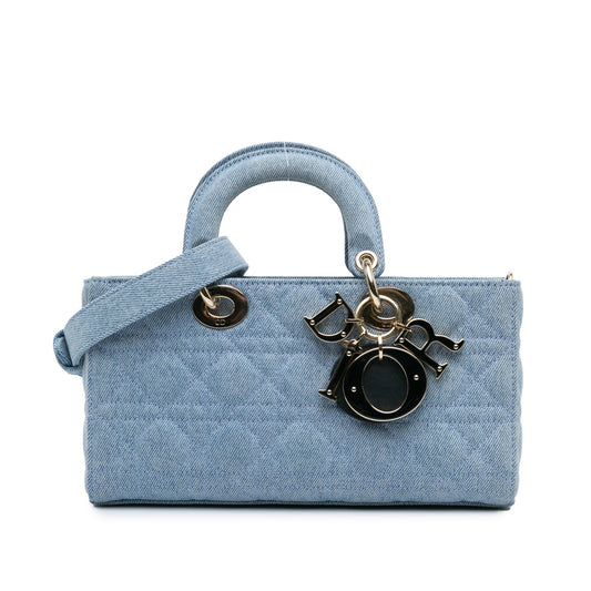 Dior Medium Denim Cannage Lady D Joy
