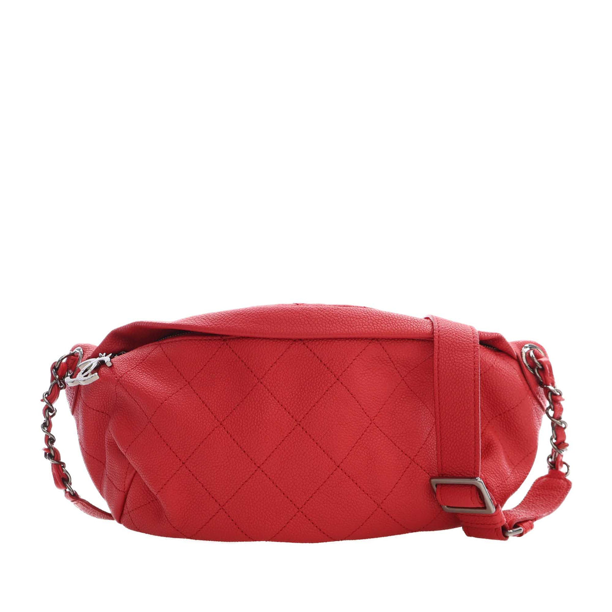 Chanel Quilted Caviar Zip and Carry Waist Bag