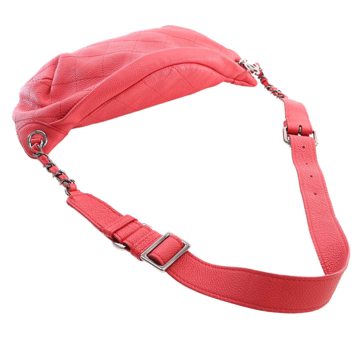 Chanel Quilted Caviar Zip and Carry Waist Bag