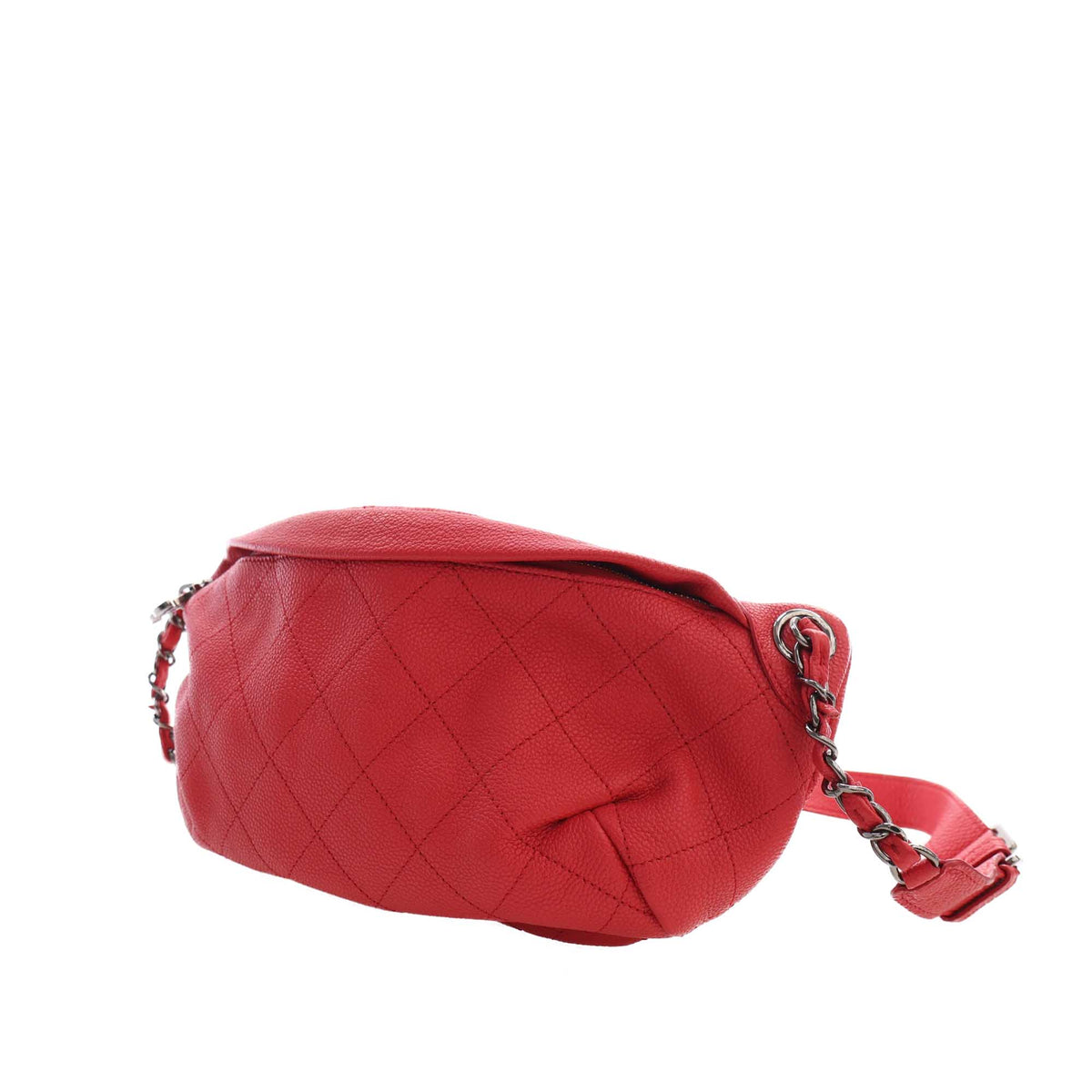 Chanel Quilted Caviar Zip and Carry Waist Bag
