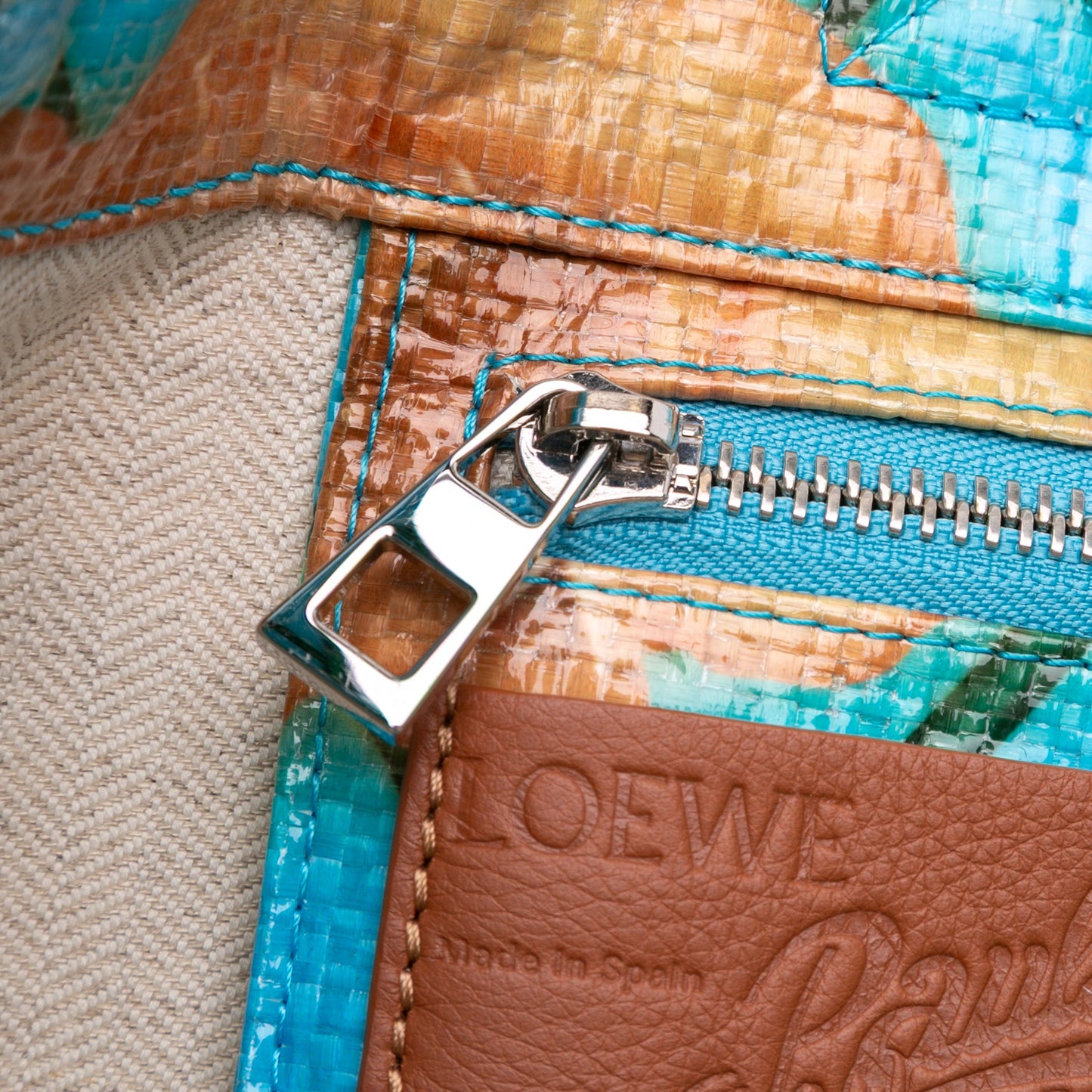 LOEWE Paulas Ibiza Printed Coated Canvas Fold Shopper Tote