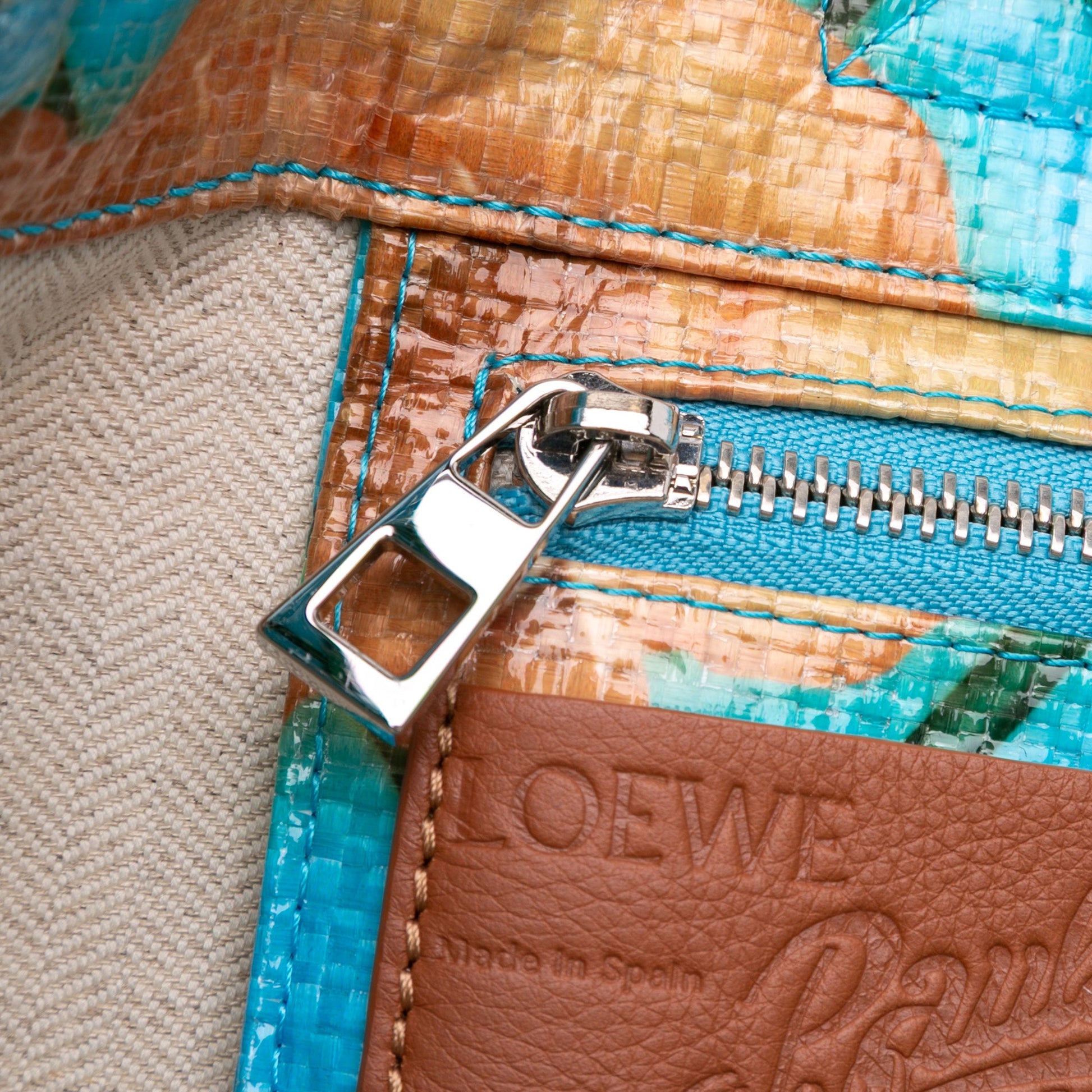 LOEWE Paulas Ibiza Printed Coated Canvas Fold Shopper Tote