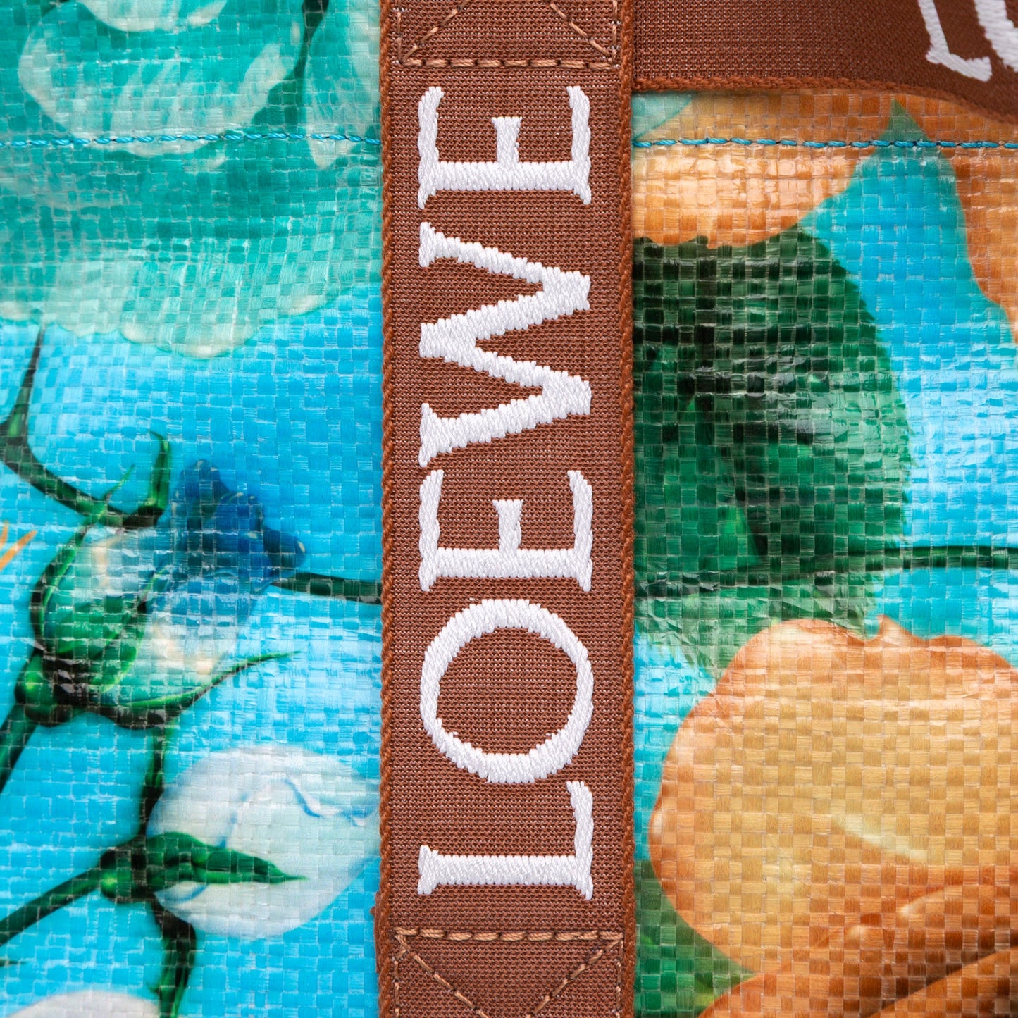 LOEWE Paulas Ibiza Printed Coated Canvas Fold Shopper Tote
