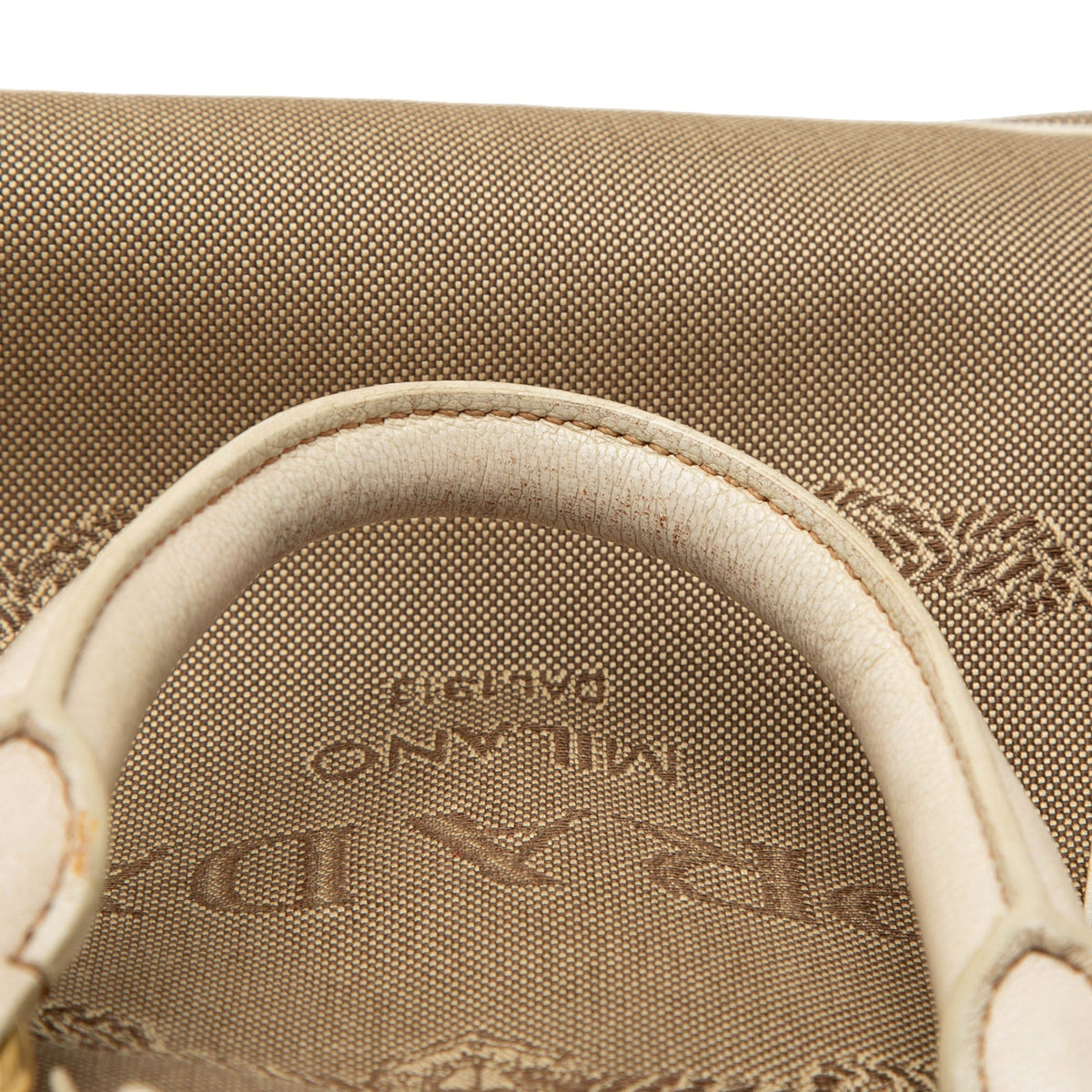 Prada Canvas Canapa Logo Bow Satchel