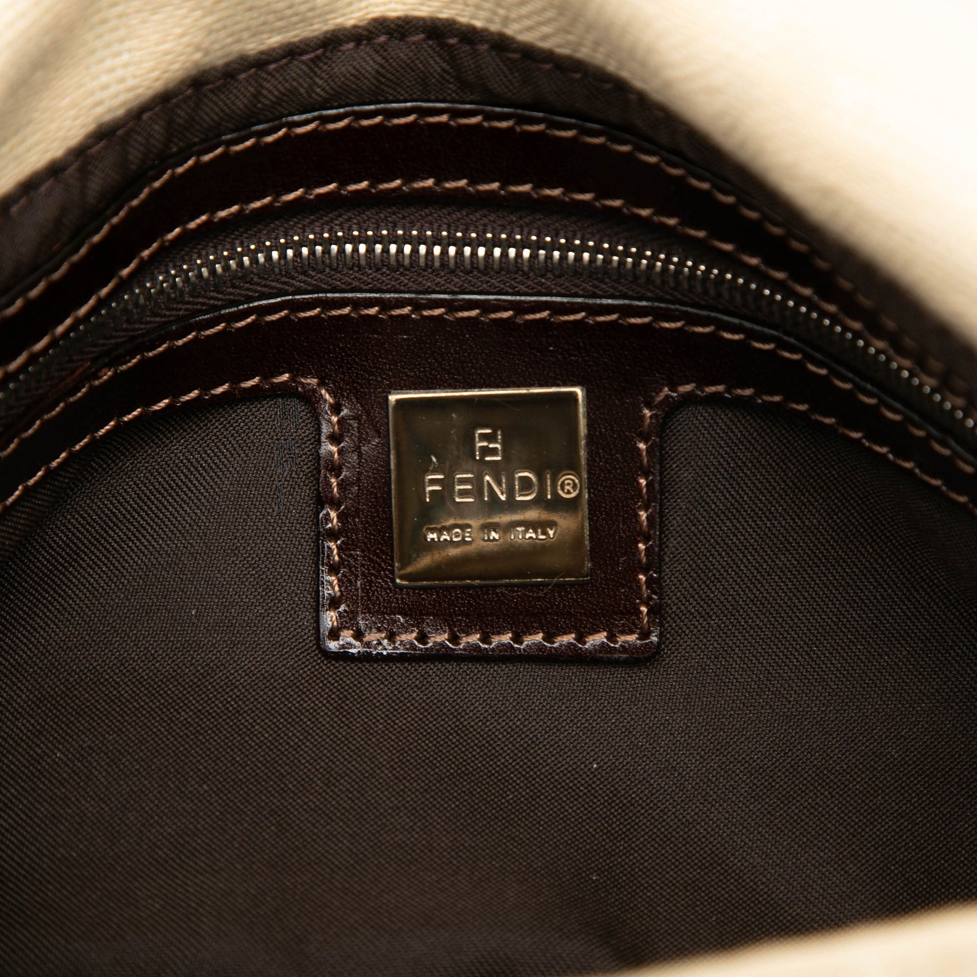 Fendi Zucca Canvas Baguette