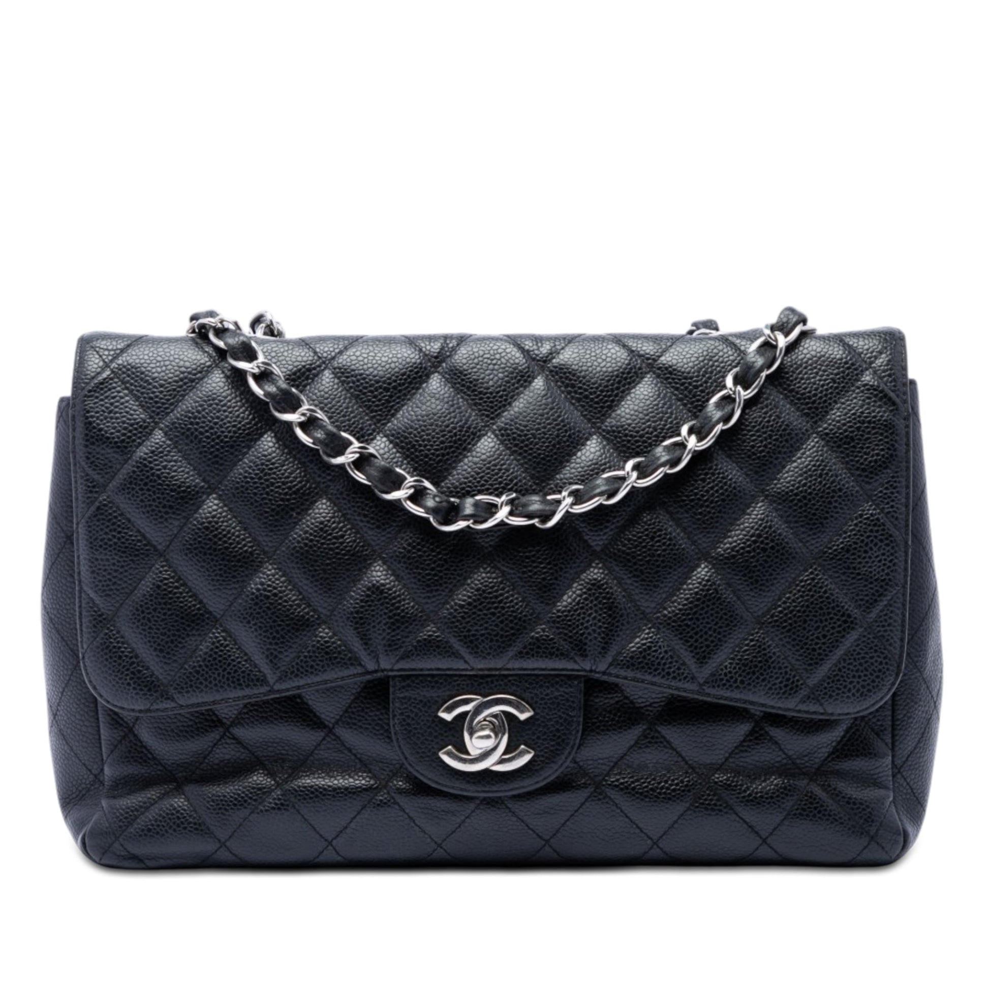 Chanel Jumbo Classic Caviar Single Flap