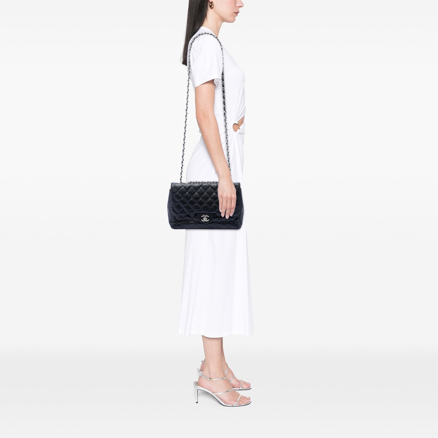 Chanel Jumbo Classic Caviar Single Flap