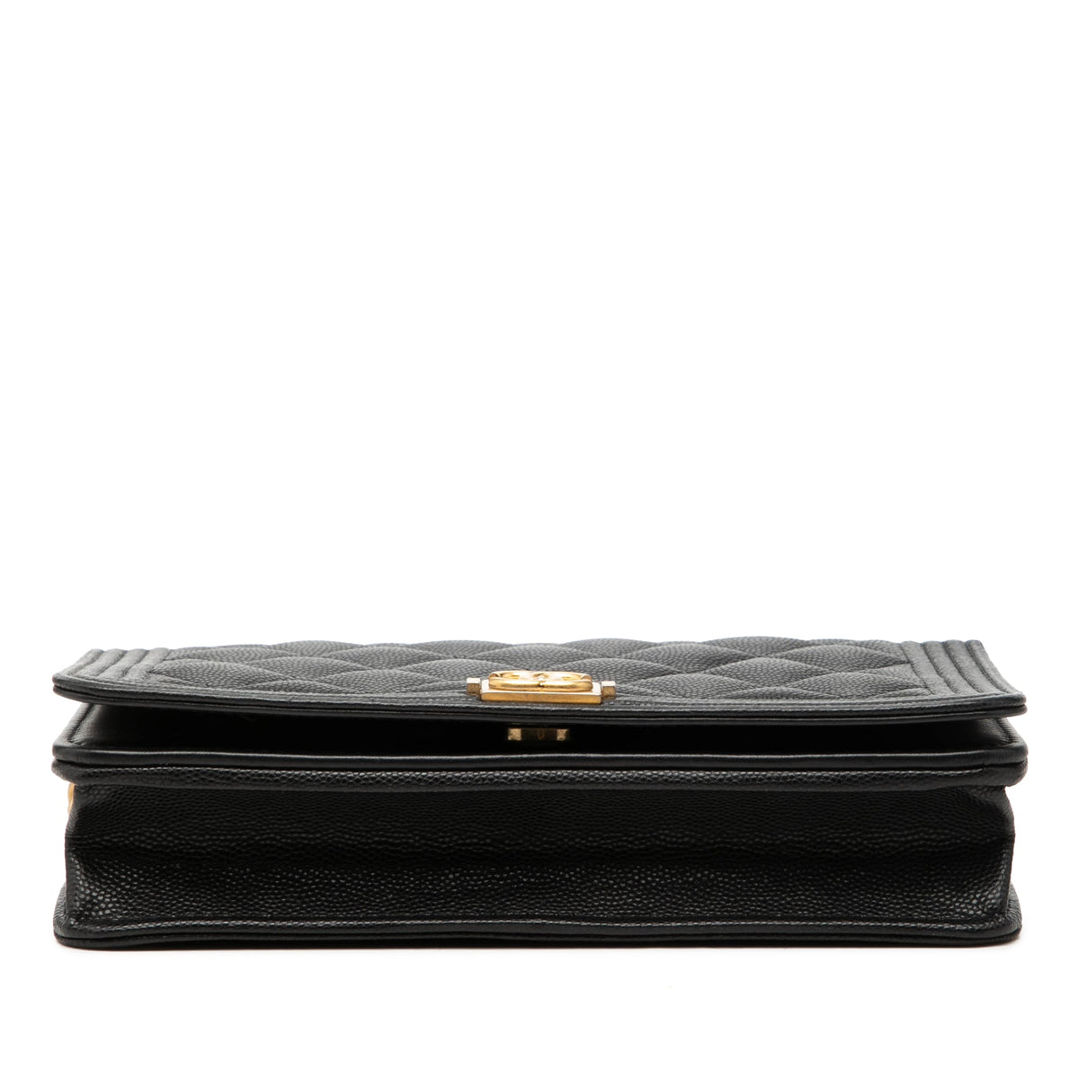 Chanel Quilted Caviar Boy Wallet on Chain
