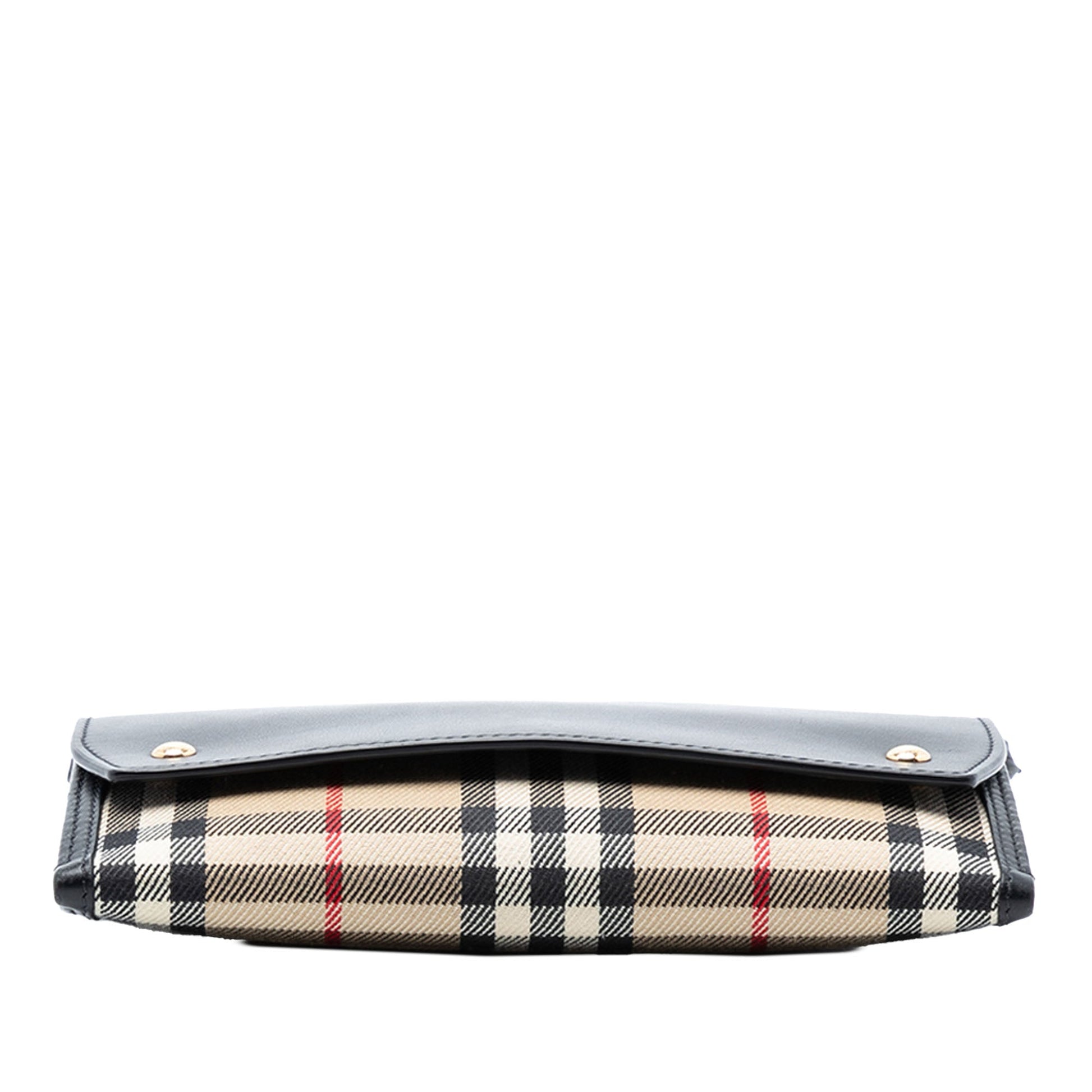 Burberry House Check Canvas and Leather Phone Pocket Crossbody