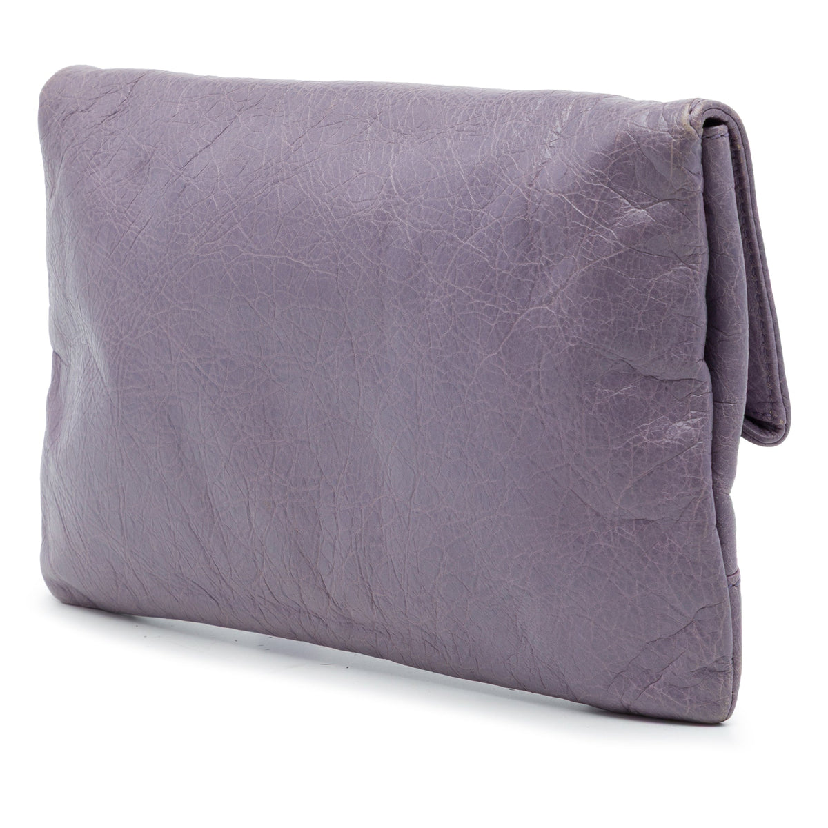 Balenciaga Lambskin Motocross Giant 12 Envelope Clutch — Purple