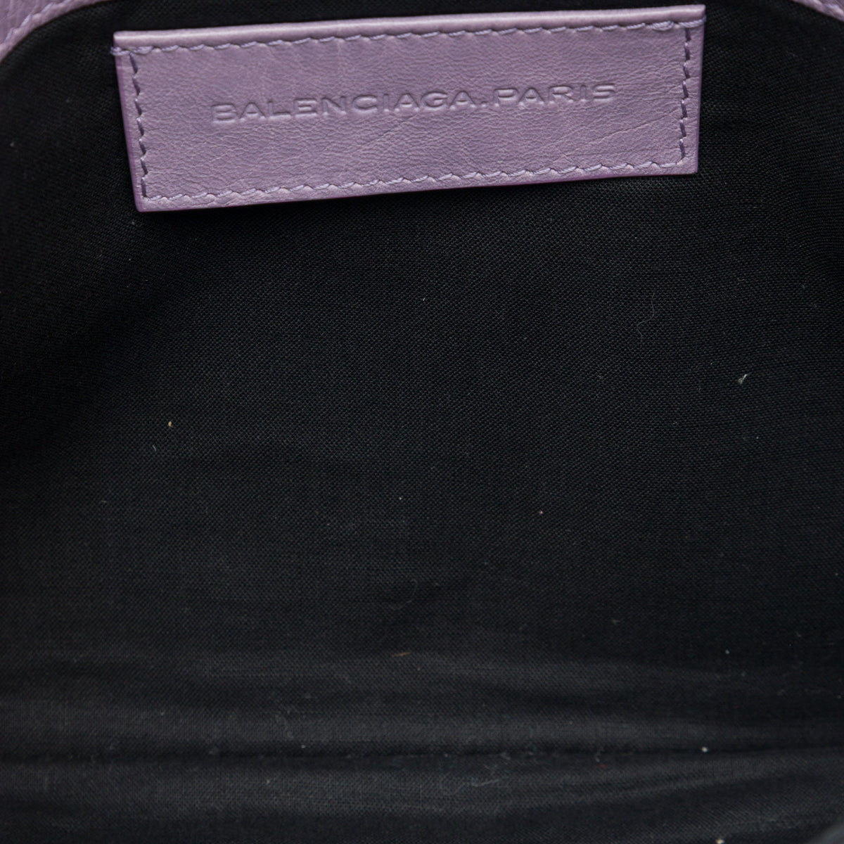Balenciaga Lambskin Motocross Giant 12 Envelope Clutch — Purple
